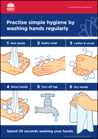 Practice simple hygiene by washing hands regularly - Pandemic preparedness