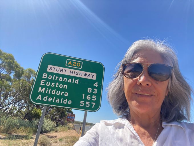 NSW Deployment Program worker Edith Castro Rivera on the road in NSW.