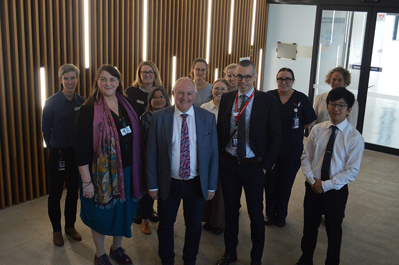 Minister Harris with some of the CTSU Team