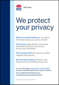 We protect your privacy Patient privacy