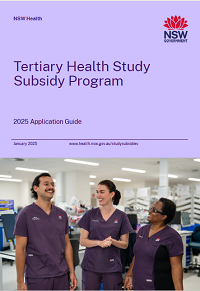 Tertiary Health Study Subsidy Program - 2025 Application Guide